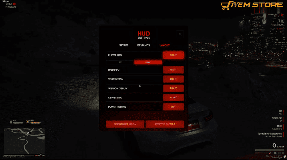 Status HUD V73 [Player Interfaces][ESX]