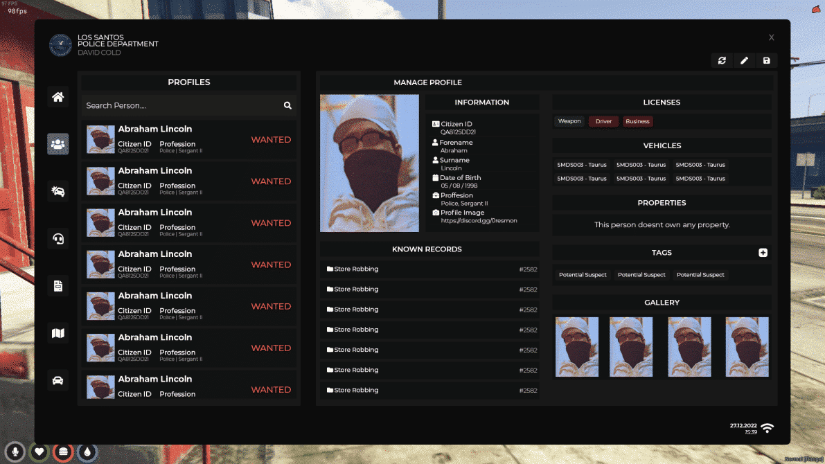 Police MDT System V14 [Mobile Data Terminal][Standalone]