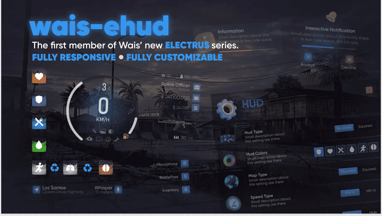 Status Hud V55 [Advanced HUD][Settings Menu][Standalone]