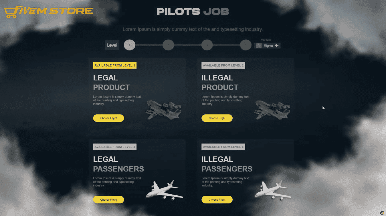 Pilot Job System V2 [Flight Job][ESX/QB]