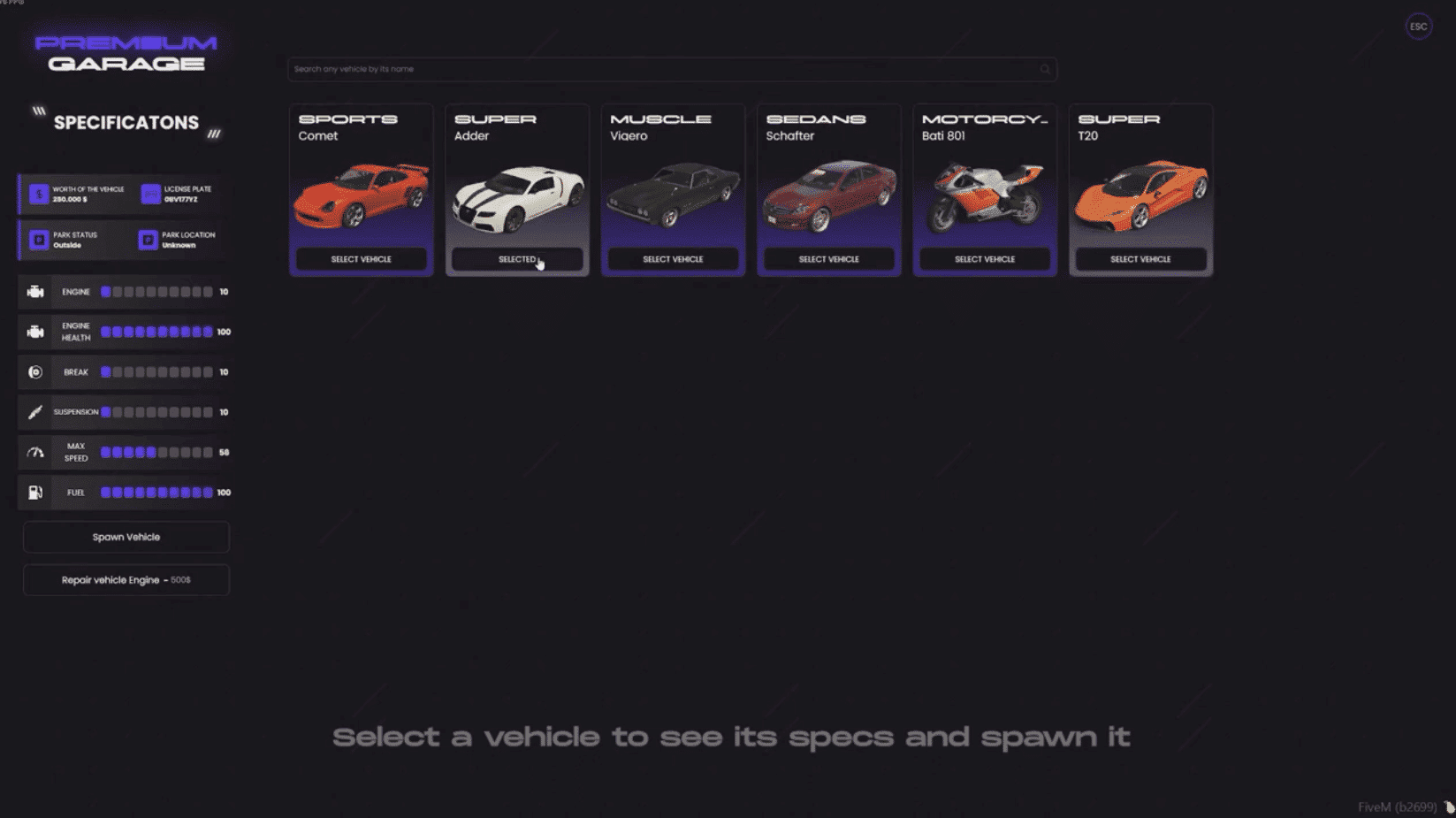 Garage System V20 [Ownable Garage][ESX/QB]