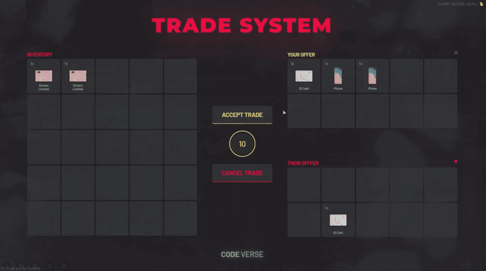 Trade System V2 [Trading][ESX/QB]
