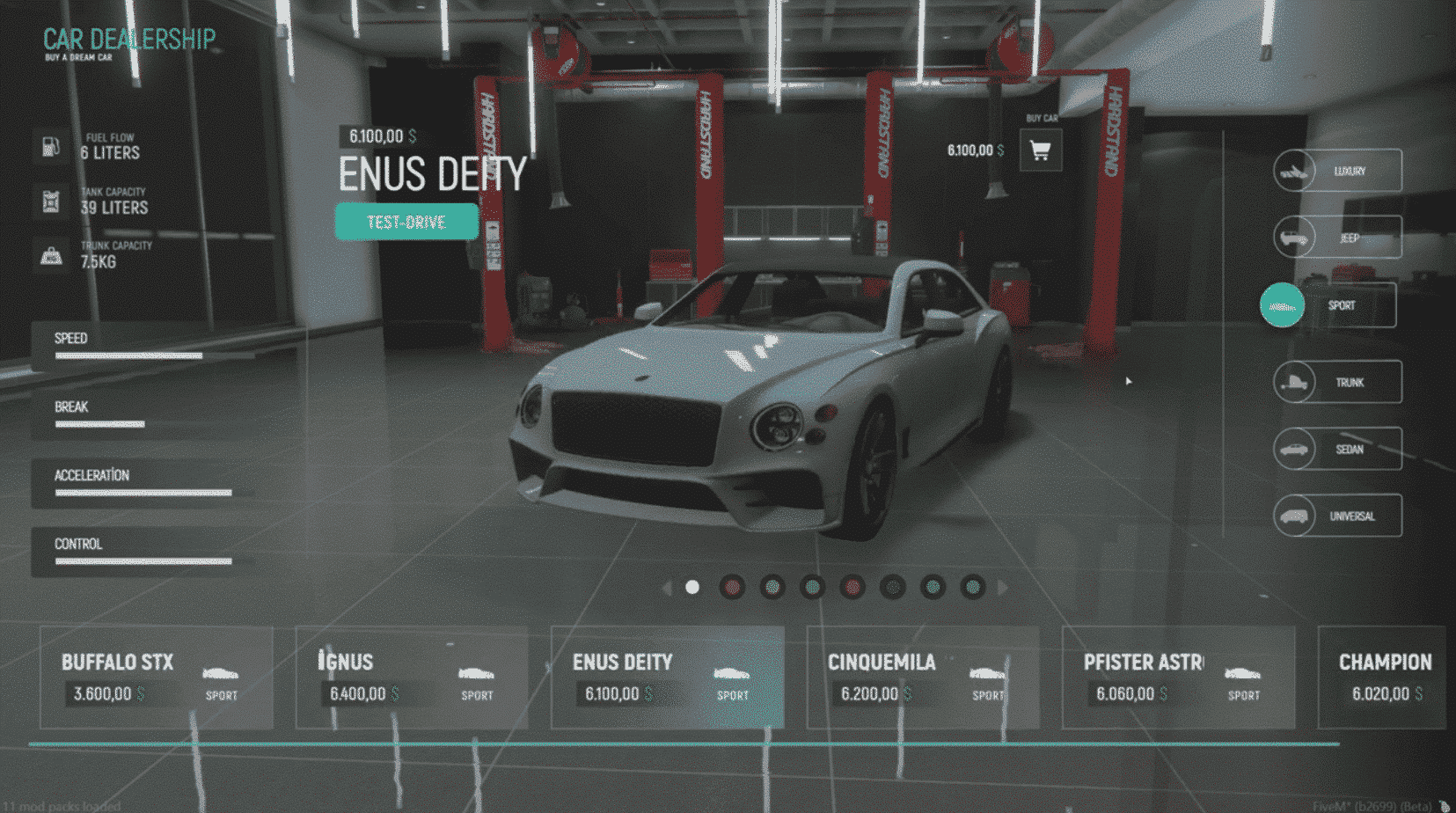 VehicleShop System V22 [Dealership][ESX/QB]