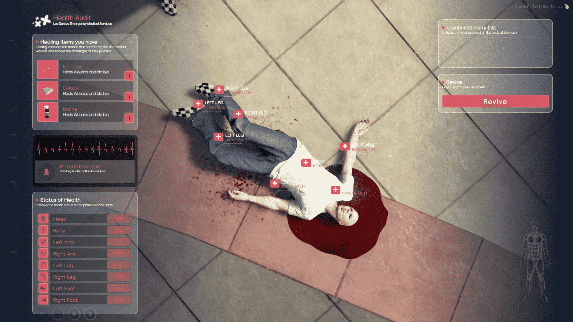 Health System V1 [Ambulance][NoPixel 4.0 Inspired][ESX/QB]