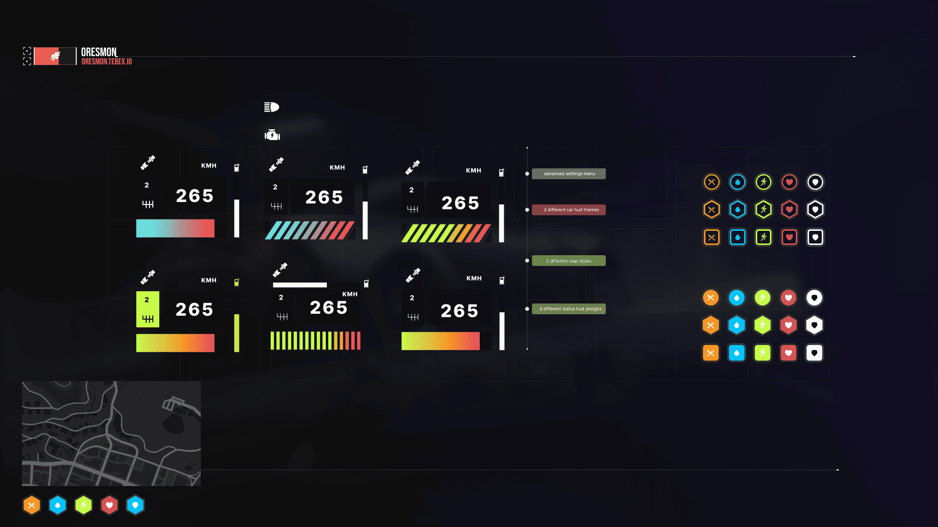 Status HUD V65 [Player Interfaces][NoPixel 4.0 Inspired][ESX/QB]