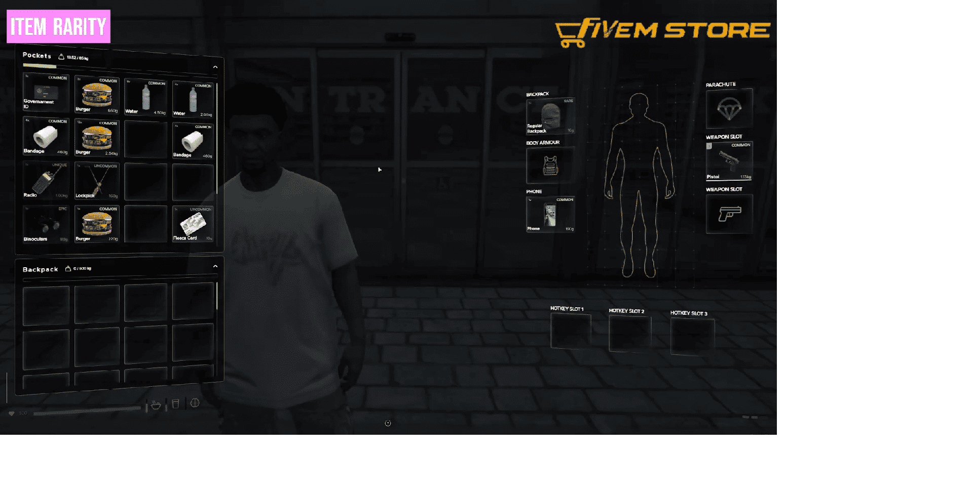 Inventory System V34 [Professional][Prodigy RP 2.0 Inspired][ESX/QB]