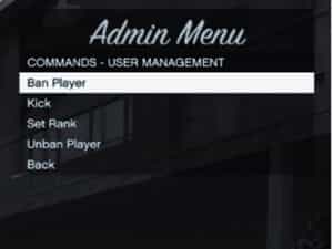 NoPixel Admin Menu