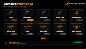Pawnshop System V2 [Market][Store][ESX/QB]