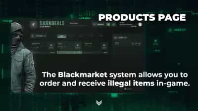 Black Market System V8 [Dark Web Store][ESX/QB]