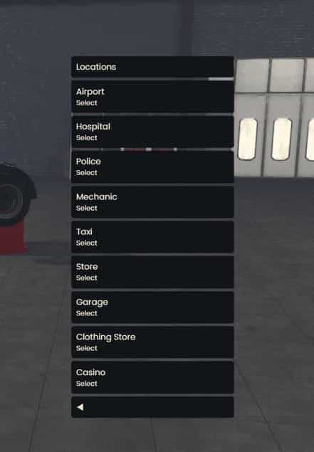 Sistema di menu di amministrazione V6