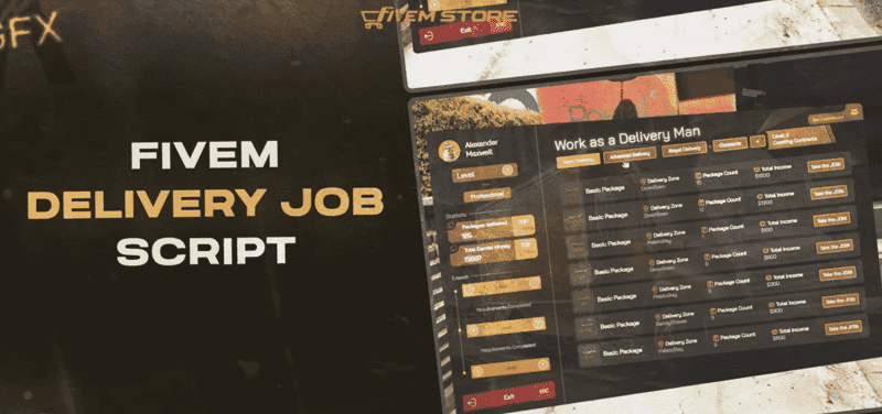 Delivery Job System V6 [Advanced][ESX/QB]