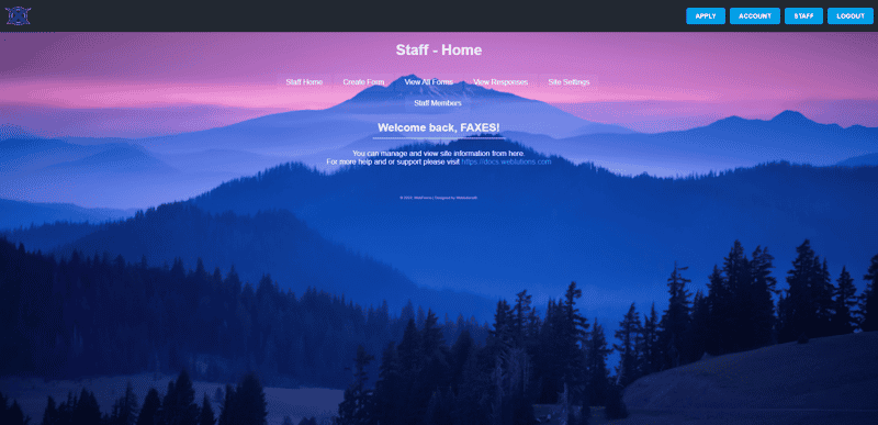 Roleplay Application Forms Website