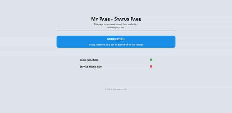 Website Status System