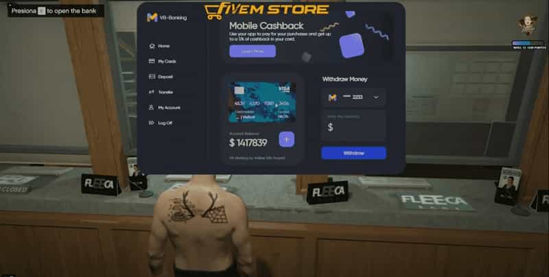 ระบบธนาคาร V7 | ร้าน FiveM ระบบธนาคาร V7