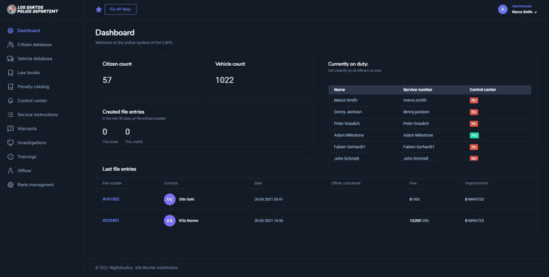 Police MDT System V9 [Мобилен терминал за данни][Уеб приложение][Самостоятелен]