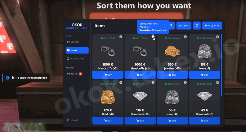 Marketplace-systeem V2 [Shopping][SafeTrading]