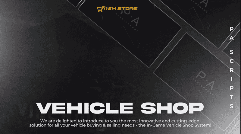 VehicleShop System V25 [Dealership][NoPixel 4.0 Inspired][ESX/QB]