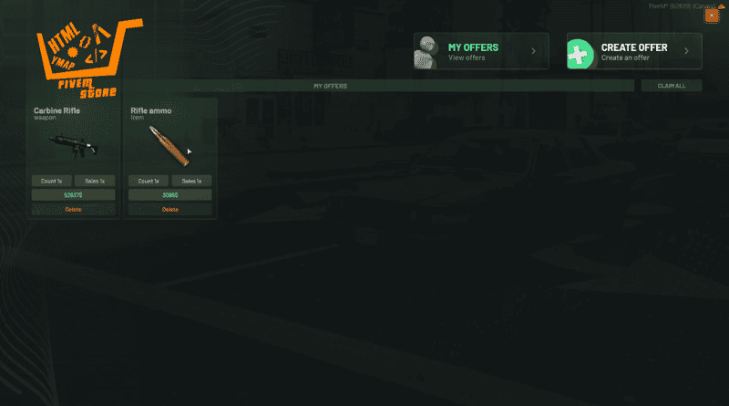 Marketplace System V8 [Shopping][Safe Trading][ESX/QB]