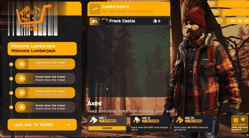 Lumberjack Job V5 [ESX/QB]