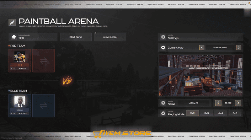Paintball System V7 + Paintball MLO [ESX/QB]