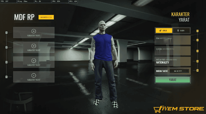 Character Creator System V15 [Clothing][Appearance][ESX/QB]