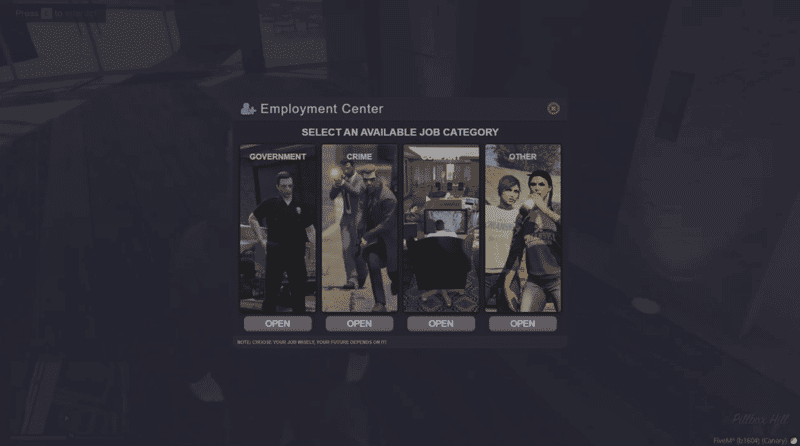 Job Center System V4 [Job Selector][Standalone]