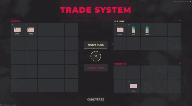Trade System V2 [Trading][ESX/QB]