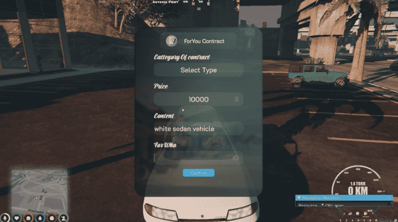 Sell Car System V4 [Contract System][ESX/QB]