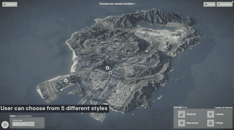 Spawn Selector V16 [Advanced][QB]