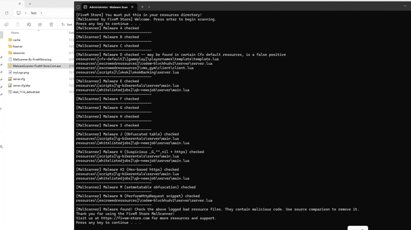 FiveM Backdoor Scanner