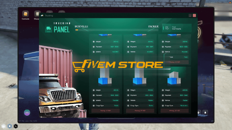 Travail de camionnage V11 [Travail de camionneur][Dépanneuse][ESX/QB]
