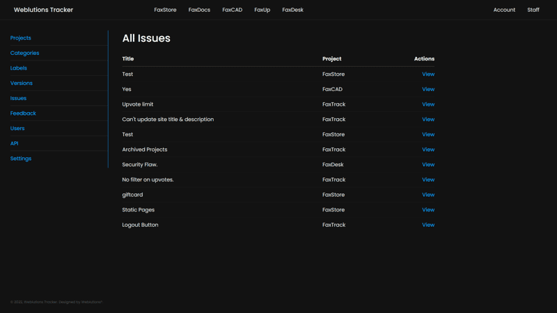 Website Tracking System