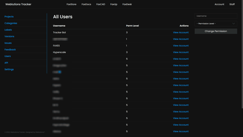 Website Tracking System