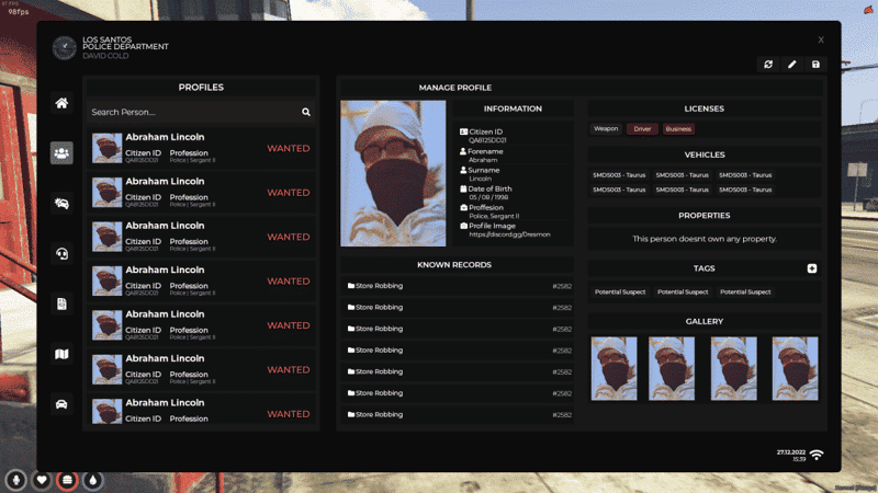 Police MDT System V15 [Мобильный терминал данных][Автономный]