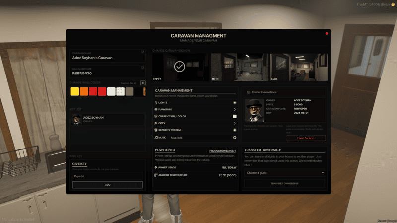 Motorhome System V1 [Caravan][Meth][ESX/QB]