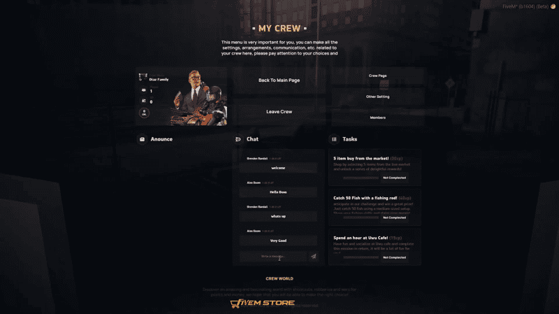 Gangs System V8 [Crew System][Family System][ESX/QB]