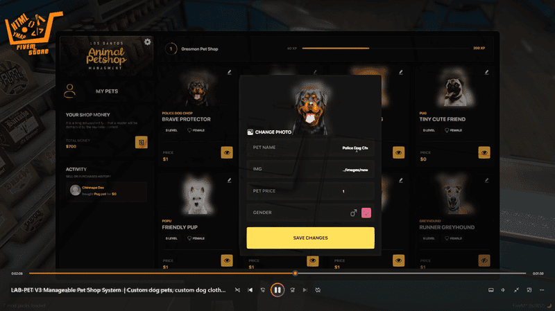 Pet System V12 [Professional][ESX/QB]