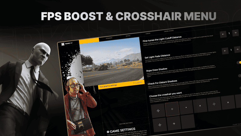 FPS Booster System V3 + Crosshair Menu System V3 [FPS Menu][Standalone]