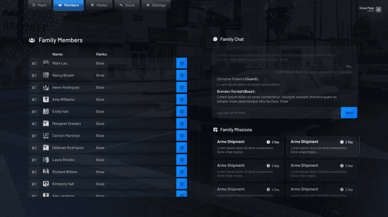 Gangs System V7 + Advanced Territories Gang Wars [Crew System][Family System][ESX/QB]