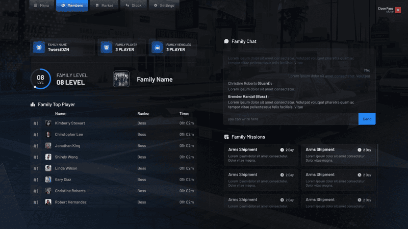Gangs System V7 + Advanced Territories Gang Wars [Crew System][Family System][ESX/QB]