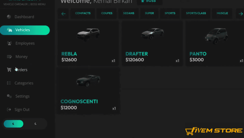 VehicleShop System V26 [Ownable Vehicle Store][Manage Your Dealership][ESX/QB]