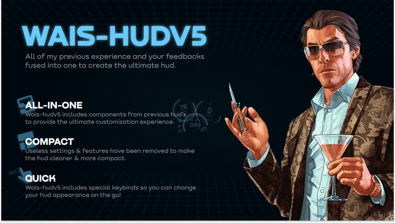 สถานะ HUD V66 [อินเทอร์เฟซผู้เล่น][ขั้นสูง][ESX/QB]