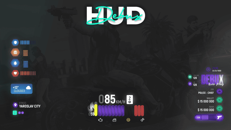 Status HUD V67 [Player Interfaces][ESX/QB]