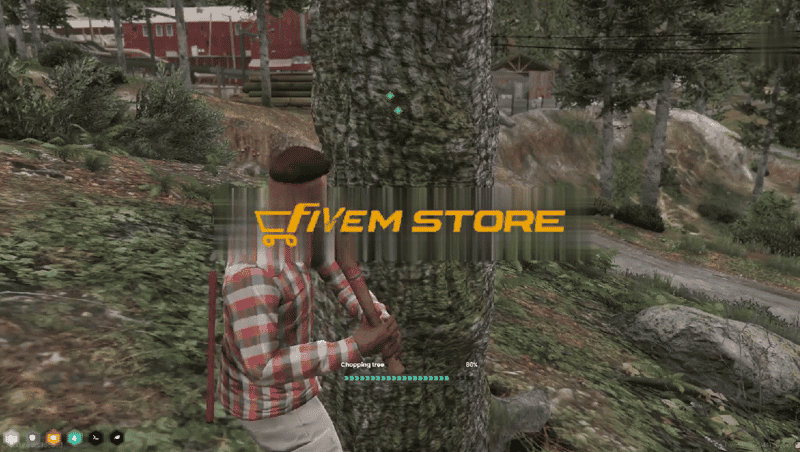 Lumberjack Job V6 [Wood Cutter][Wood Worker][ESX/QB]