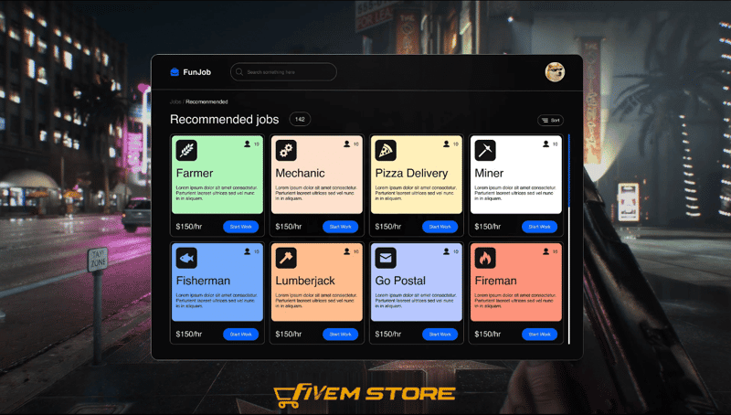 Job Center System V7 [Job Selector][ESX/QB]