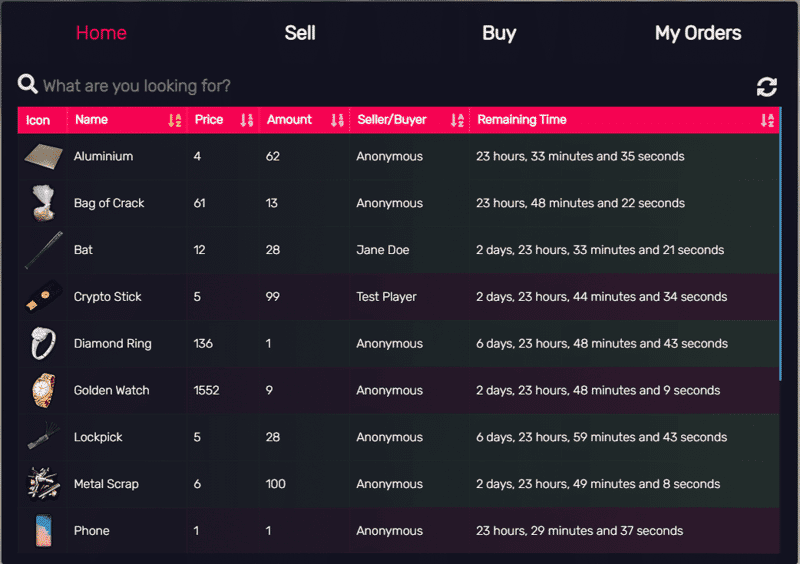 Marketplace System V6 [Shopping][Safe Trading][ESX/QB]