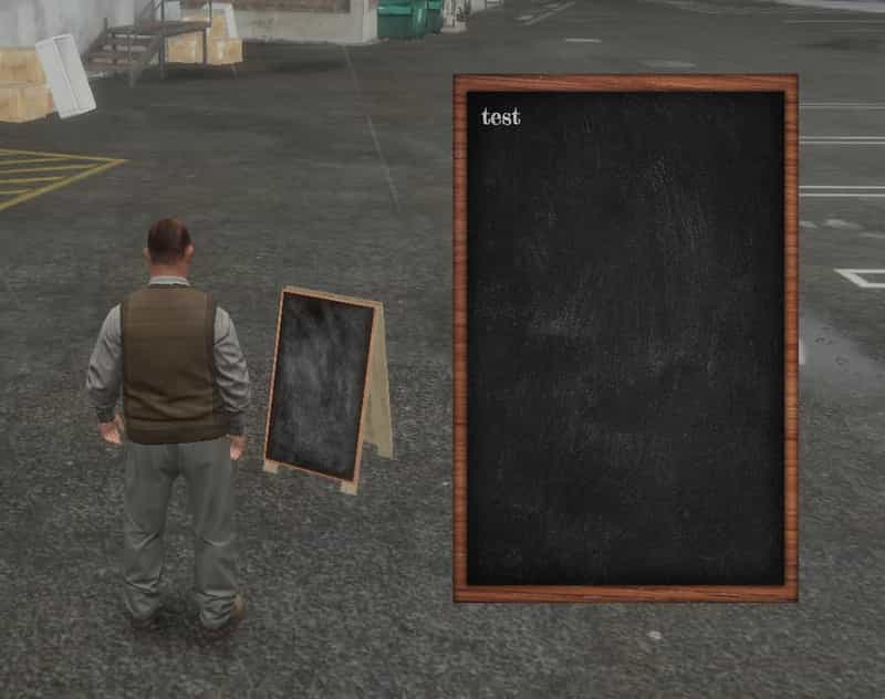 Chalkboard Sign System V1 [Blackboard Sign][ESXQB]