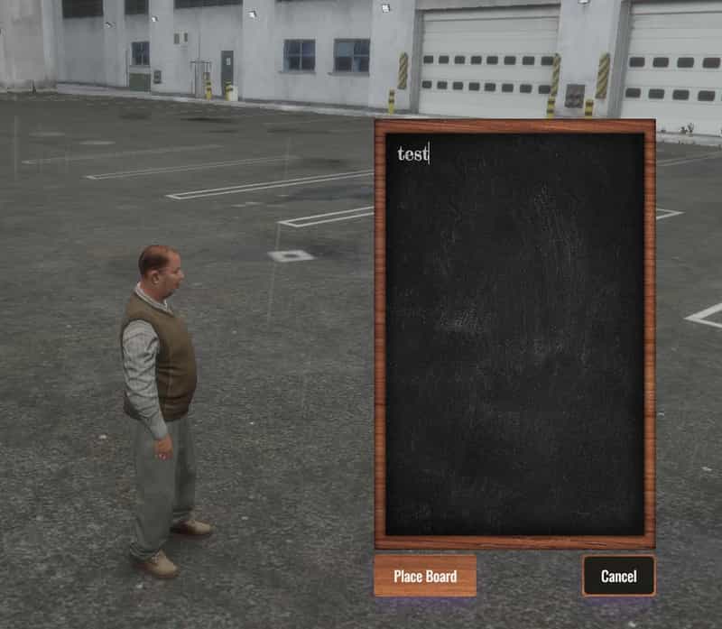 Chalkboard Sign System V1 [Blackboard Sign][ESX/QB]