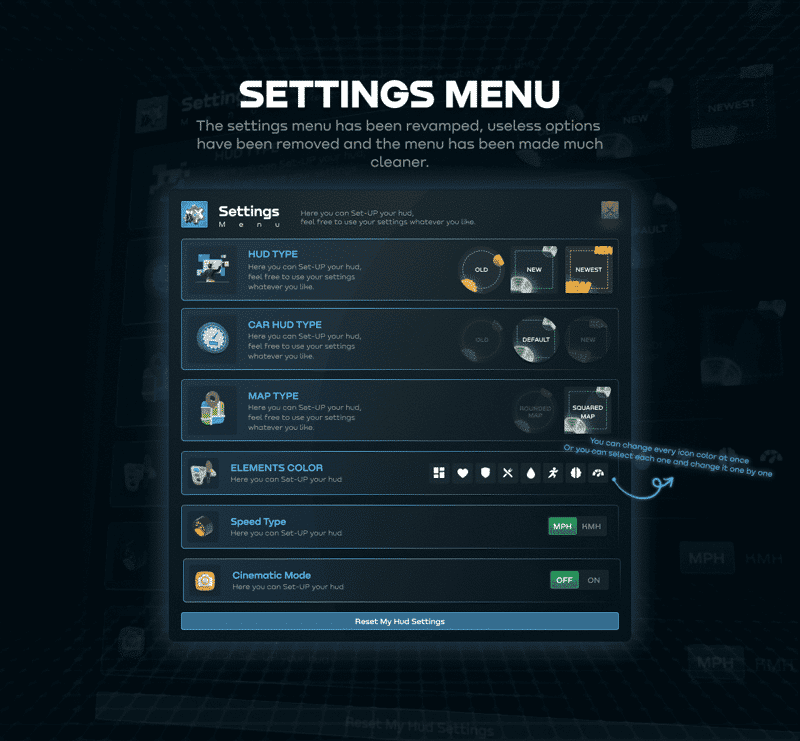 Status HUD V66 [Player Interfaces][Advanced][ESX/QB]