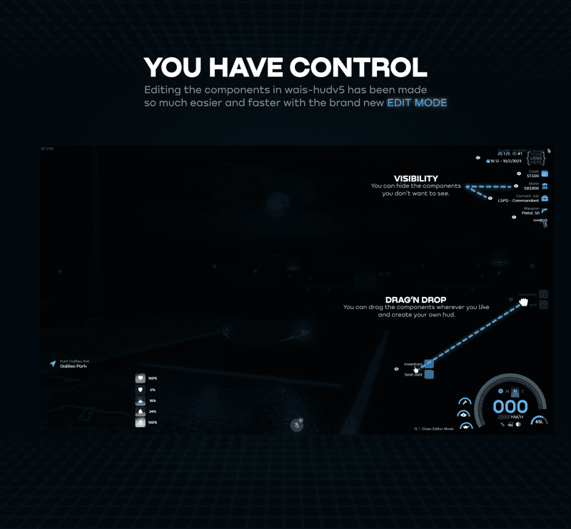 Status HUD V66 [Player Interfaces][Advanced][ESX/QB]